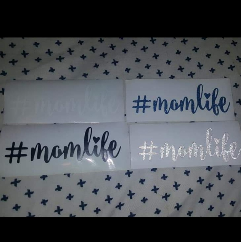 Mom life vinyl decal